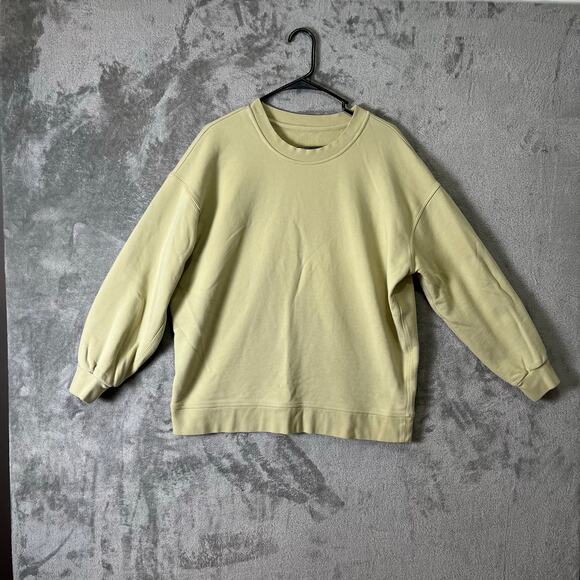 lululemon athletica Tops - Lululemon Perfectly Oversized Crew Dew Green‎ Size 8 Comfortable Workout Cozy